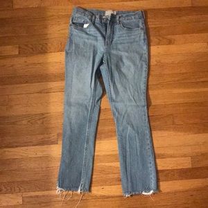 Everlane High Rise Skinny Crop Raw Hem (Size 28)